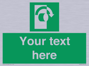 Custom Turn Clockwise Sign